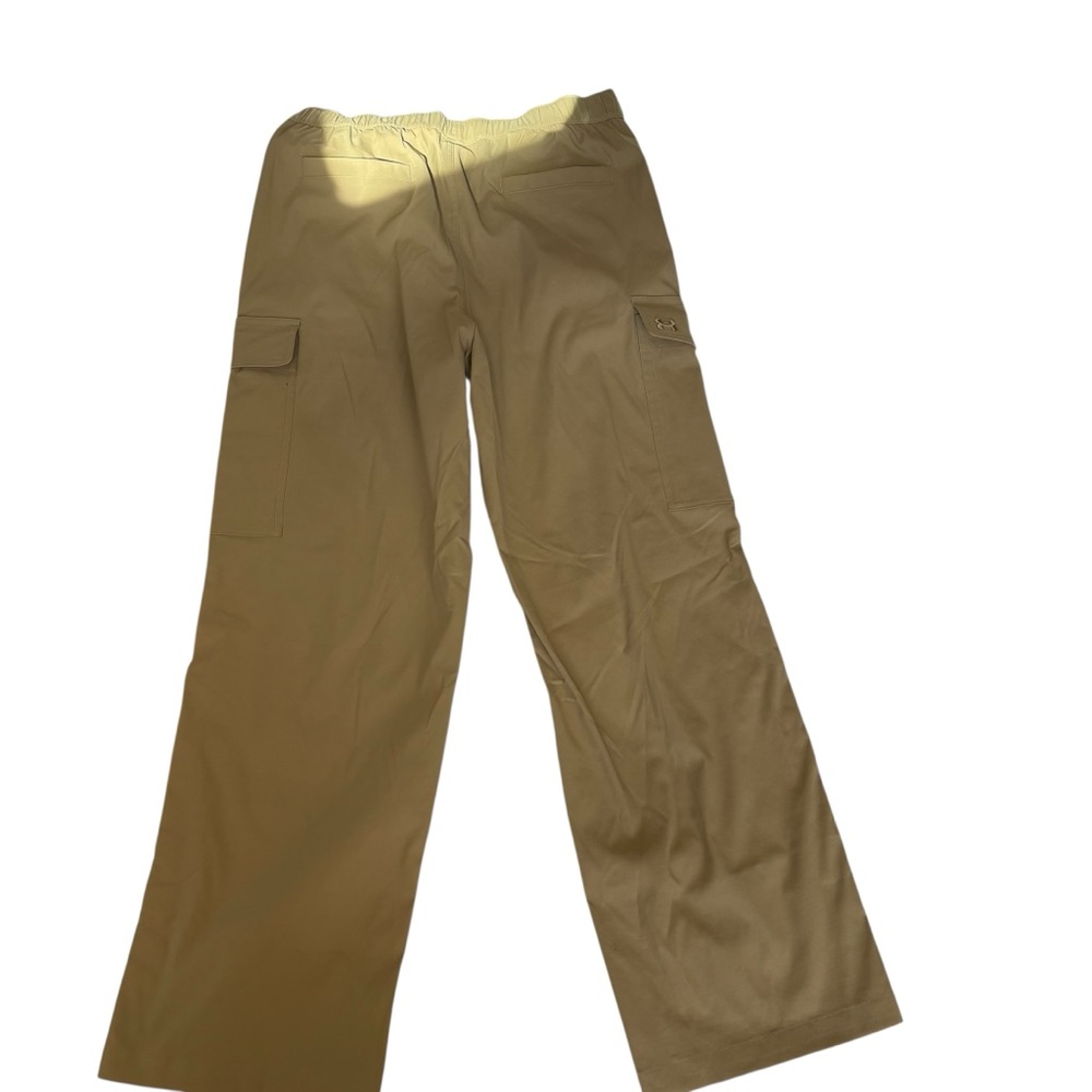 Under Armour Khaki Cargo Pants with Orange Side Stripe and Snap Leg Men’s M - Picture 3 of 9